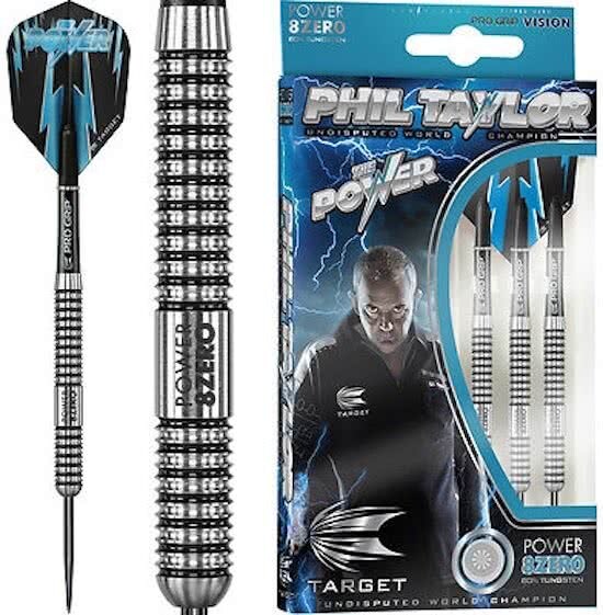 Target PHIL TAYLOR POWER 8ZERO 80% Tungsten Steel Tip Darts 26 gr