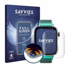 Savvies - Screenprotector voor SaveFamily SaveWatch Plus 2 - Folie Beschermfolie transparant volledig dekking 4 Stuks