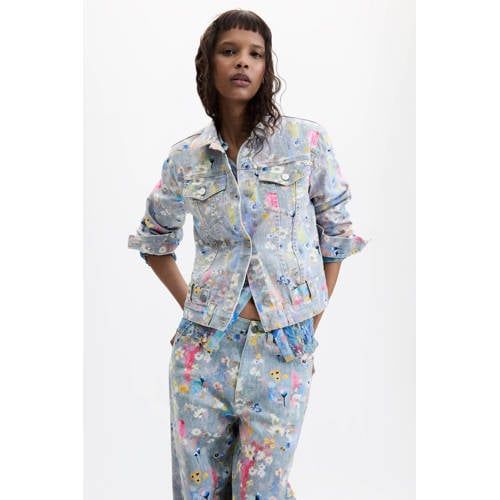 Desigual Meerkleurige Spijkerjas met Print