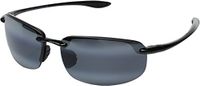 Maui Jim Ho'okipa Zwart Grijs Neutraal Polar+, Glanzend zwart, M/L