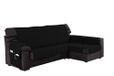 Martina Home Ribera dekt Chaise Longue, arm rechts 32x240x8 cm zwart