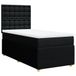 vidaXL Boxspringbed met matras, zwart, 100x200 cm, stof