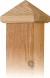 Merkloos G'Artdeco Paal-ornament piramide hout 80x80 mm