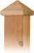 Merkloos G'Artdeco Paal-ornament piramide hout 80x80 mm