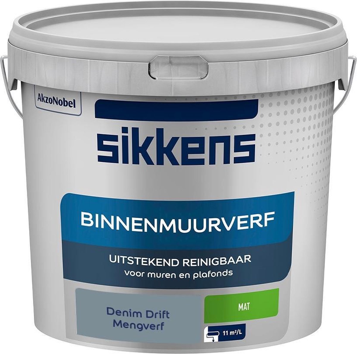 Sikkens - Binnenmuurverf - Muurverf - Mengkleur - Denim Drift - 5 Liter