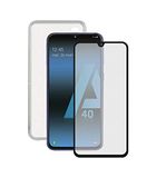 BigBuy Tech S1903893 displaybescherming van gehard glas voor Samsung Galaxy A40 Flex TPU