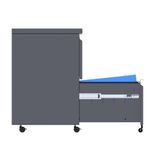 GarveeLife Mobiele metalen archiefkast met 2 laden met slot