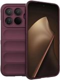 Techsuit Hoesje geschikt voor Xiaomi 15T Pro - Magic Shield Silicone Back Cover - Bordeaux