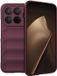 Techsuit Hoesje geschikt voor Xiaomi 15T Pro - Magic Shield Silicone Back Cover - Bordeaux