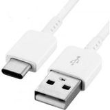 Little Boutik® Kabel USB-Type C oplader Wit voor Samsung Galaxy A8 / S9 / S9Plus Wit