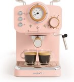 CREATE - Thera Retro Espresso Koffiezetapparaat - Pastel Roze