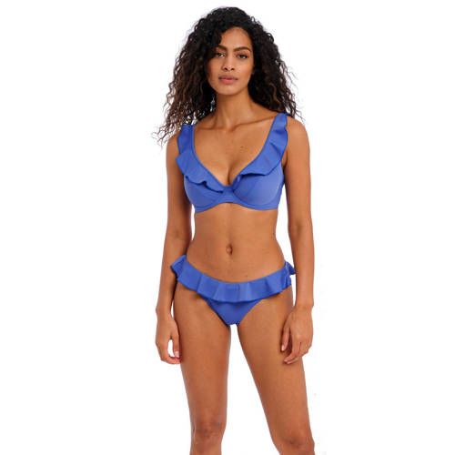 Freya Jewel Cove - Voorgevormde Bikinitop met Ruches - Blauw