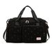 HORCONDORM S.R.L. Sac de sport fraise pour filles, enfants, en velours côtelé, avec compartiment à chaussures et poche étanche, Noir