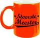 Bellatio Decorations Shoppartners Bv Stoerste meester cadeau mok - 330 ml - neon oranje