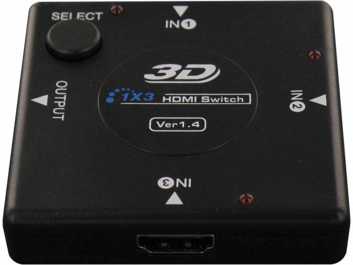 Dolphix HDMI schakelaar automatisch 3 naar 1