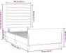 vidaXL Bedframe Donkergroen Fluweel 90x190 cm