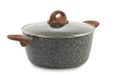 Galileo Casa Carrara Casserole en aluminium, gris, 18 cm