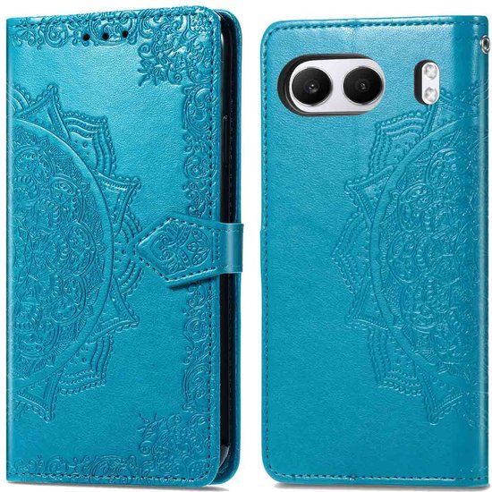 imoshion Hoesje - Geschikt voor OnePlus Nord 4 - Mandala Bookcase - Turquoise