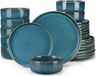 Ornamental Serviesset – Tafelset – Blauw – 8 personen – 24-delig – Keramisch – Klein bord – Elegant