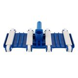 Cofan Flexibele zwembadbezem, zwembadproduct met middenborstel en wielen 33 x 18 cm en steel Ø 2,8 cm