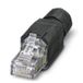 Phoenix Contact 1658008 RJ-45 Zwart, Transparant Kabelconnector
