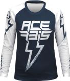 Acerbis J-Kid Blizzard Blauw Witte Kids Cross Jersey - Shirts
