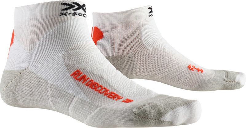 X-SOCKS Run Discovery Hardloopsokken Heren, arctic white/dolomite grey