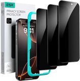 ESR Privacy Screen Protector Geschikt voor iPhone 17 Pro - Tempered Glass - 3-Pack