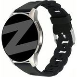 Bandz Bracelet silicone 'Chaînes' Samsung Galaxy Watch 4 - 40mm (noir)