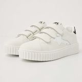 British Knights Bliss Velcro Dames Sneakers Laag Wit/Zilver/Zebra Maat 39