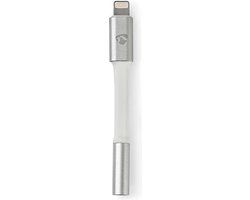 Nedis Lightning Adapter - Apple Lightning to 3.5mm Female - 0.15m - Aluminum