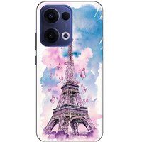 Maniacase Coque Pour Oppo Reno 13 5g Tour Eiffel Papillon coloré