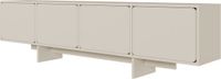 Selsey WUWU - TV-meubel met 4 deuren, grijs, 200 cm
