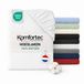 Komfortec Jersey Stretch Hoeslaken 120x200 cm - 23cm Matrasdikte - Rondom Elastiek - 100% Katoen - Wit