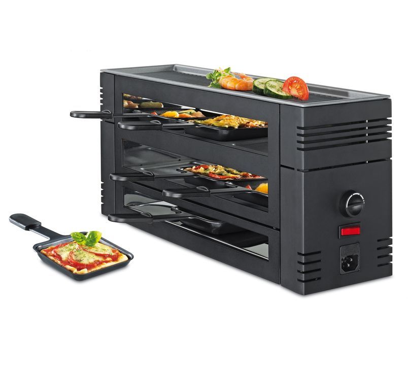 Spring Pizza Raclette Grill - 6 Persoons - Zwart