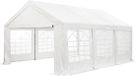 Juskys Tente de réception / Pavillon Gala - 4 x 6 mètre - Blanc - Incl. parois latérales & accessoires
