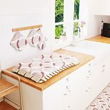 PETTI Artigiani Italiani - Pannenlappen, set met 2 keukenhandschoenen, 2 pannenlappen van katoen, cirkel beige, 100% Made in Italy