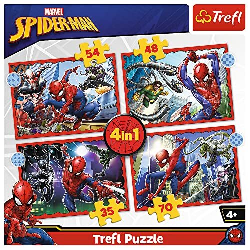 Trefl 4-in-1 puzzel - Spiderman (kinderpuzzel)