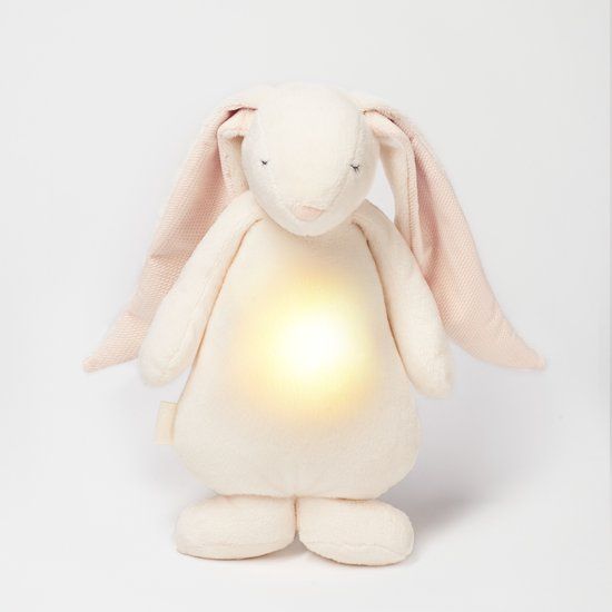 Moonie The Humming Friend Powder 2.0 - hartslag knuffel - konijn - roze oren