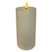 Mansion Atmosphere LED kaars oplaadbaar 7.5x15cm rustic ivory