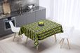 Bonamaison Tafelkleed, Anti-Mold, Sneldrogend, Waterdicht, 100% Polyester Tafellaken, Neon Geel, Rook, 140 x 140 Cm