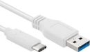 Allteq USB C kabel | Wit | 1 meter
