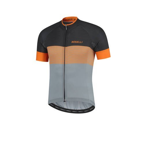 Rogelli fietsshirt Boost grijs/oranje/zwart