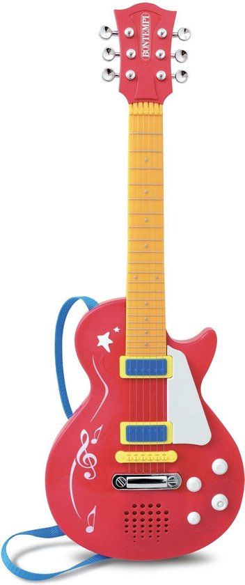 Bontempi Gitaar Star - Rood - Elektrisch - 36 cm