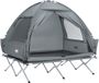 SoBuy OGS32-II-L-HG Camping Tent voor 2 personen - Grijs 193 x 145 x 185 cm