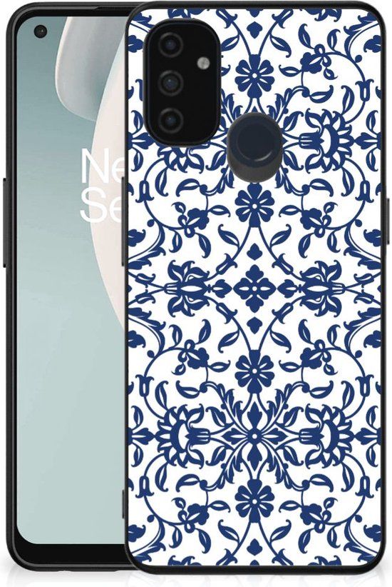 Trendy Telefoonhoesjes OnePlus Nord N100 Back Cover - Flower Blue