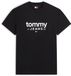 Tommy Jeans T-shirt Tjm Slim Graphic Tee Dm0dm23376 Bds Black Mannen Maat - M