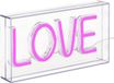 JJA LED-neonbuis voor op tafel LOVE Rose Paars