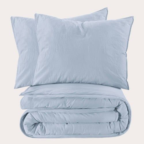 NOUS Living stonewashed dekbedovertrek lits-jumeaux (240x220 cm)