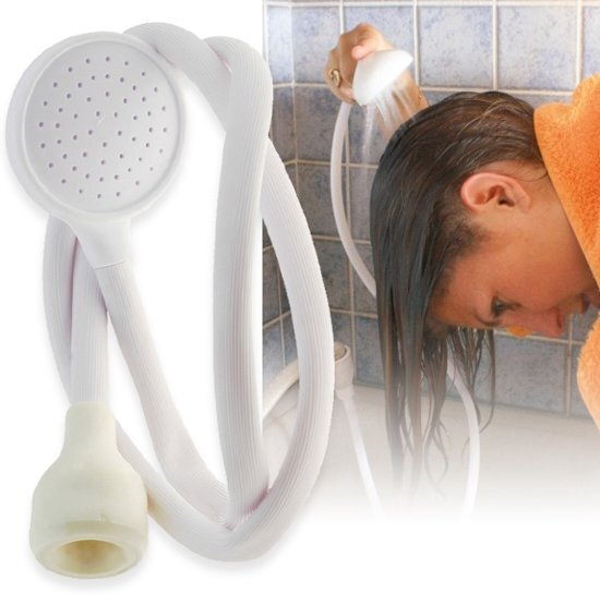 Wellys Basin Shower Ideaal voor het wassen van uw haar boven de wastafel